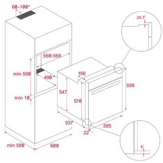 HORNO TEKA HSB610 NEGRO GT 41560114