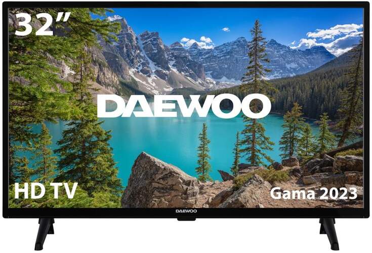TV 32" Daewoo 32DE04HL1 - HD Ready, Modo Hotel, PVR, Sonido Dual 12W, Reproductor multimedia