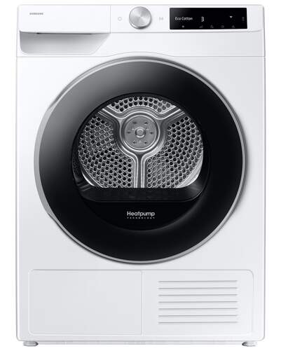 Secadora Bomba de Calor Samsung DV90DG6845LEU3 - Clase A, 9 kg, 65 dB, 14 programas, Blanco