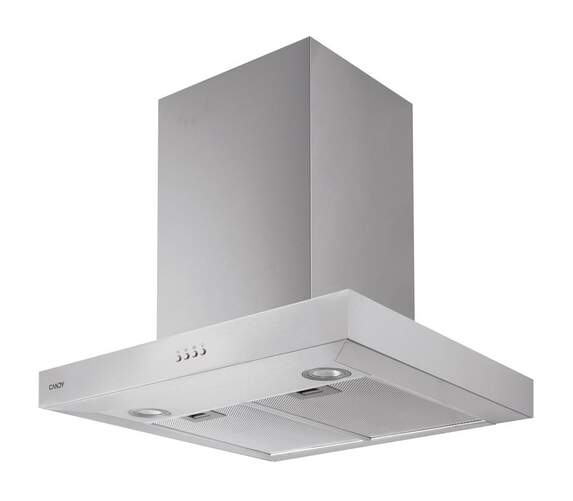 Campana Decorativa Candy CMB655X - Clase C, 60cm, 571m3/h, 4 Velocidades, Inox