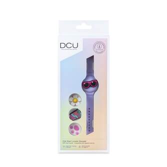 PULSERA LOCALIZADORA DCU CHARMBAND NI%%%#209;@S LILA