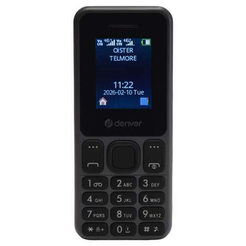 Tel&eacute;fono M&oacute;vil Denver FAS-1880L - Pantalla 1,77", 800 mAh, agenda y SMS, SIM Doble 4G, Gris