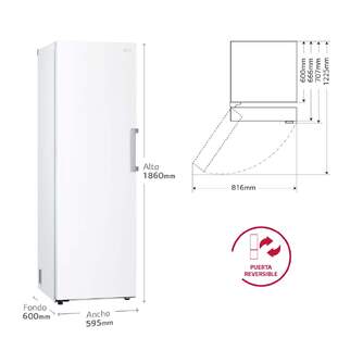 CONG.VER LG GFT41SWGSZ 186x60 1P NF BLANCO