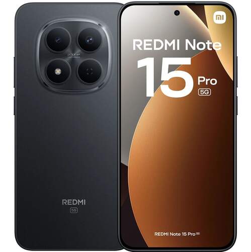 Xiaomi Redmi Note 15 Pro 5G 8/256 GB Negro - 6,83", MediaTek Dimensity, 6580 mAh, 200 MP