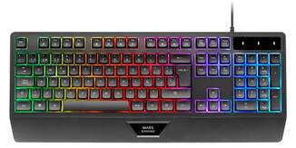 Teclado mec&aacute;nico Mars Gaming MK124ES Negro - H-Mech, tecnolog&iacute;a anti-ghosting, iluminaci&oacute;n FRGB