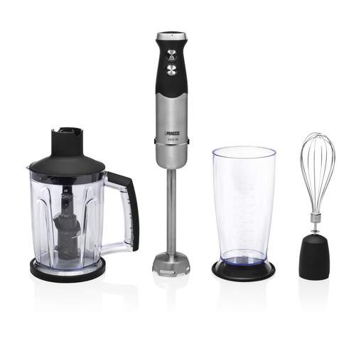 Batidora Princess 221221 - 1000W, 25 Velocidades, Accesorios Barilla + picadora + vaso