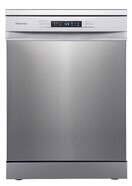 Lavavajillas Hisense HS623D10X - D, 7 programas, 14 servicios, 3ª bandeja, AquaStop parcial, Inox