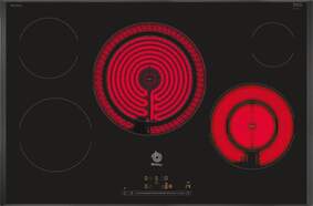 Placa Vitrocerámica Balay 3EB785LQ - 80cm, 5 Zonas, 17 Potencias, Función Memoria, Función Sprint
