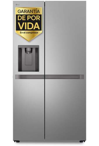 Frigorífico Americano LG GSLC41PYPE - 179 x 91 cm, 638 litros, Clase E, Dispensador, sin toma, Inox