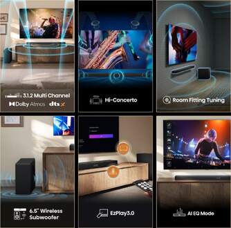 BARRASONIDO HISENSE AX3120Q 3.1.2 440W DOLBYATMOS