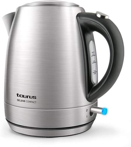 Hervidor Taurus Selene Compact - 2200W, 1 Litro, Acero Inox