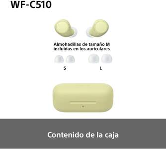 AURICULARES SONY WFC510Y TRUE WIRELESS AMARILLO