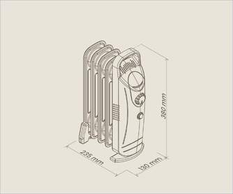 RADIADOR ACEITE MINI ARTICA ARAM500 500W