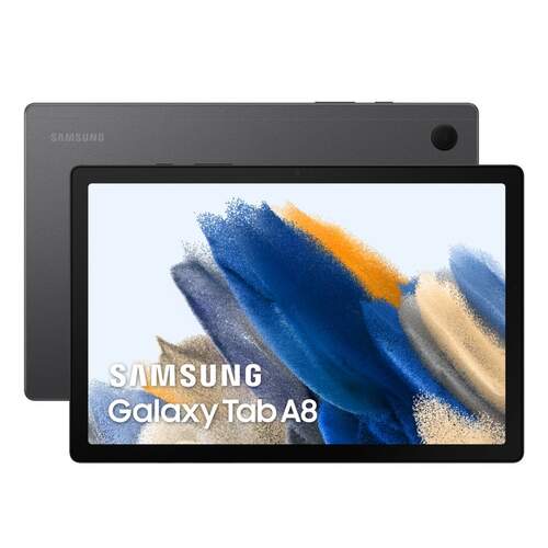 Tablet Samsung Galaxy Tab A8 LTE 4G 4/128GB Gris - 10.5", 2GHz, 8+5Mpx, GPS, WiFi, BT 5.0, 7040mAh