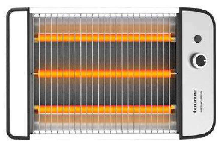 Tostador Taurus Neptuno Legend - 1000 W, Plano, 25x20 cm, Negro, Inox