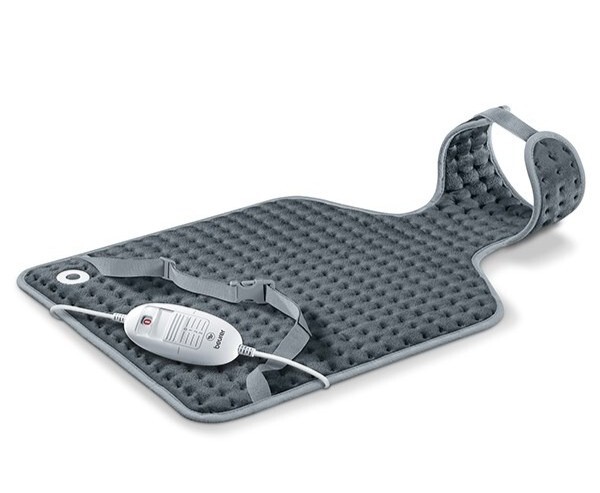 Almohadilla Eléctrica Beurer HK 64 - Cervical / Dorsal, 100 W, 42x64 cm, 3 Temperaturas, Gris