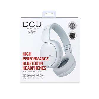 AURICULARES DCU BLUETOOTH DIADEMA   JACK BLANCO