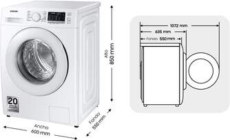 LVD. SAMSUNG WW90TA046TE 9K 1400R BCA ECB