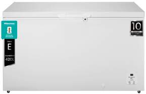Congelador Horizontal Hisense FT546D4AWLYE - 85 x 145 x 72 cm, 420 litros, blanco