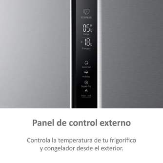 FRI. HAIER HSR5918DIMP 177x91x66 NF INOX DISP