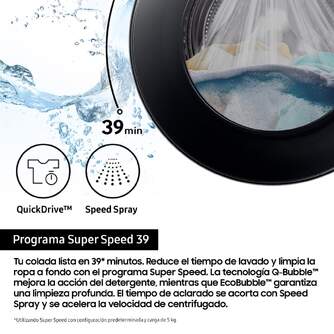 LVD. SAMSUNG WF90F09C4SU3 9K 1400R ATD DSP GRAFITO