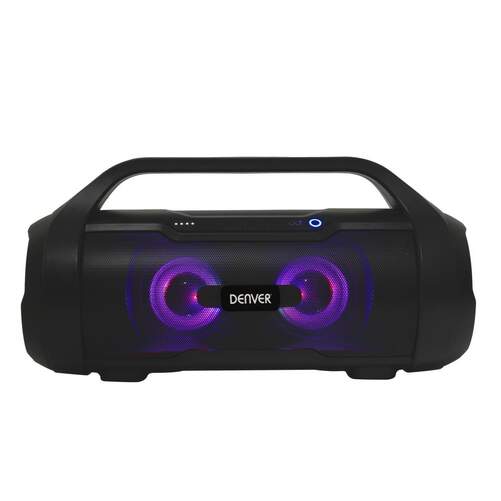 Altavoz Denver  BTG-615 - 19W, Bluetooth, USB, Aux, MP3, Batería 3000mAh, Luces, IPX5