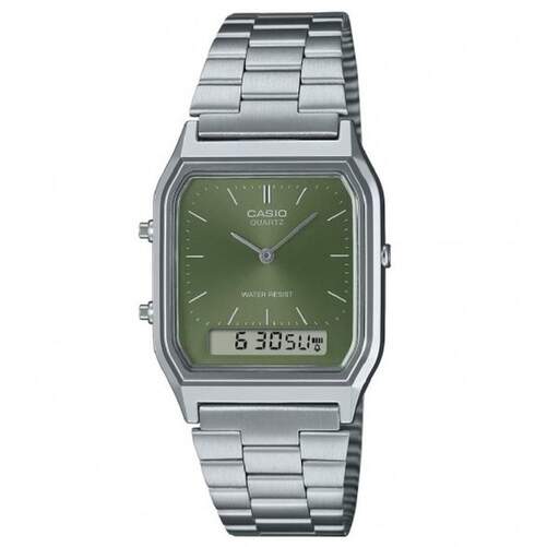 Reloj Casio Vintage AQ-230A-3AMQYES - Cronómetro, alarma, digital y analógico, pila para 3 años