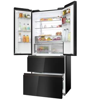 FRI. HAIER HFKR7819DNGB 190x83 4P NF CRISTAL NEGRO