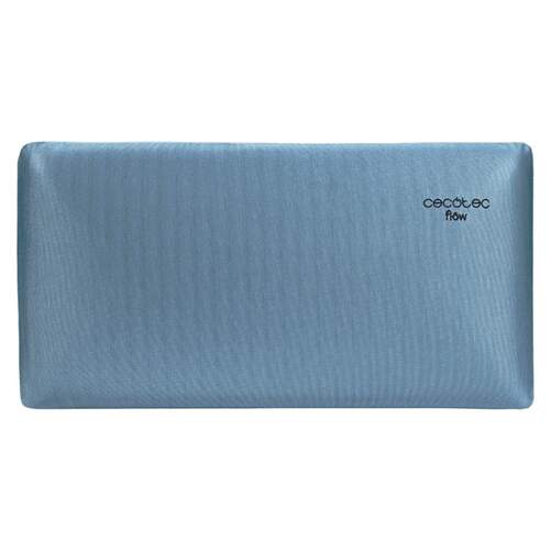 Almohada Cecotec Flow Luxury - 150 cm, firmeza media-alta, doble funda, azul