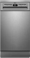Lavavajillas Artica ALV6451DX - 45 cm, Clase E, 9 Servicios, 6 Programas, 9L, MediaCarga, 49dB, Inox