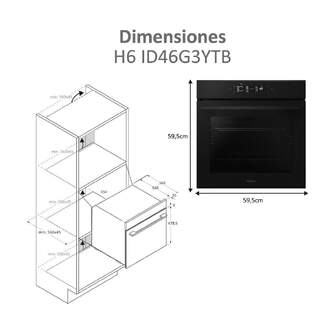 HORNO HAIER H6ID46G3SYTB 78L GT MF PIROL NEGRO VAP