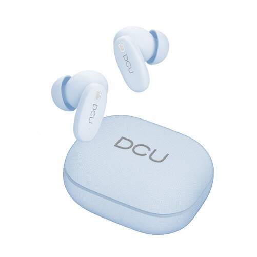 Auriculares DCU CityEcho - Bluetooth 6, 10 m alcance, ANC + ENC, 20 h autonom&iacute;a, In-Ear, Azul