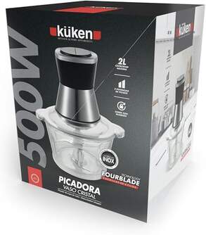 PICADORA KUKEN 36010 500W VASO CRISTAL 2L