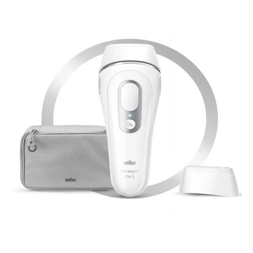 Depiladora Luz Pulsada Braun Silk Expert Pro 3 PL3020 -  IPL, 3 Intensidades, Cabezal Estándar