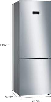 FRICOM. BOSCH KGN493IDA 203x70x67 NF DSP INOX