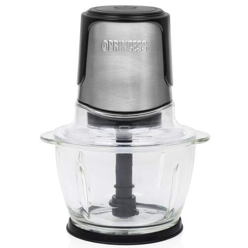 Picadora Princess 221051 - 1 litro, Inox y cristal, 300 W