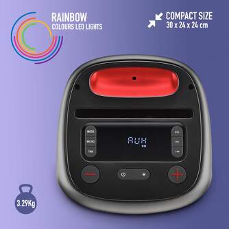 ALTAVOZ NGS WILDSWAGGO PORTATIL BT 80W 6A BAT USB