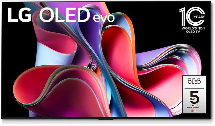 TV 55" LG OLED G3 Evo (55G36LA) - 4K 120Hz, webOS23, A9 (Gen6) IA, Dolby Vision IQ/Atmos 60W 4.2ch