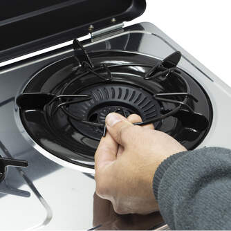 HORNILLO VITROKITCHEN 275IB INOX 2F GAS TERMOPAR