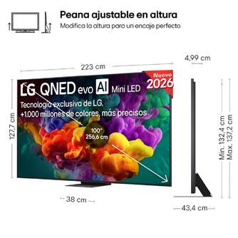 TV LG 100%%%quot; 100QNED87B6 UHD QNED EVO MINILED A8 144