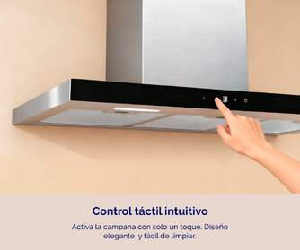 CAMPANA ARTICA ASKYLINE90AI 90CM A INOX TOUCH