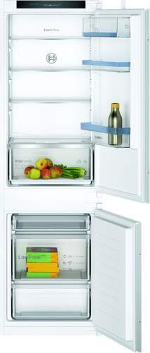Frigorífico Combi Integrable Bosch KIV86VSE0 - Clase F, 267 litros, 177x55 cm, Low Frost, Blanco