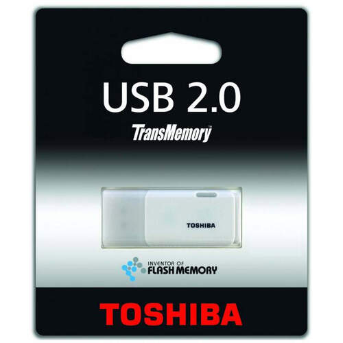 Memoria USB Toshiba Transmemory Hayabusa 64GB - 17MB7s, USB 2.0, Blanca