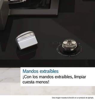 ENCIM. BOSCH PPQ7A6I40 75CM 5F GAS NAT NEGRO