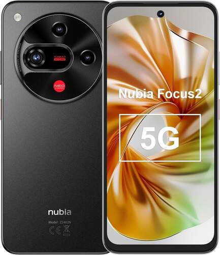 ZTE Nubia Focus 2 5G 8/256 GB Negro - 6,7", Admite MicroSD, C&aacute;mara doble 108 MP, 5000 mAh