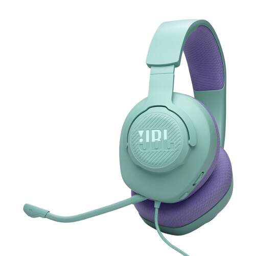 Auriculares Diadema JBL Quantum 100M2 Cyan - 20-20000 Hz, cable 1,2 m, micr&oacute;fono Boom de -42 dBV