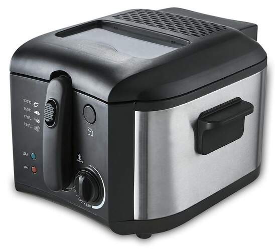 Freidora Kuken 33239 - 1400 W, 2 L, Negro, Inox