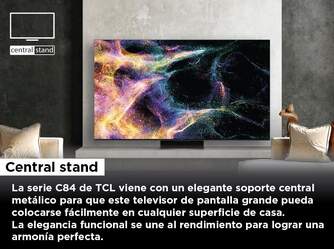 TV TCL 75%%%quot; 75C845 UHD MINILED QLED GOOGLETV 144HZ