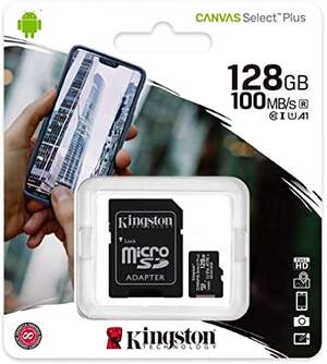 TARJ. MEM. KINGSTON MICRO SD 128GB ADAPTADOR