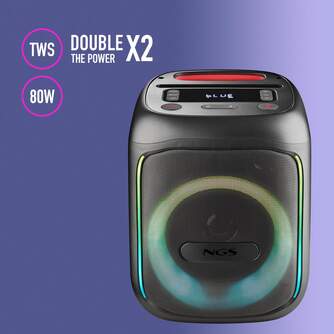 ALTAVOZ NGS WILDSWAGGO PORTATIL BT 80W 6A BAT USB